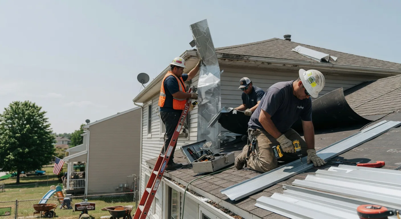 Storm Damage Metal Roof Repair in Machiasport, ME